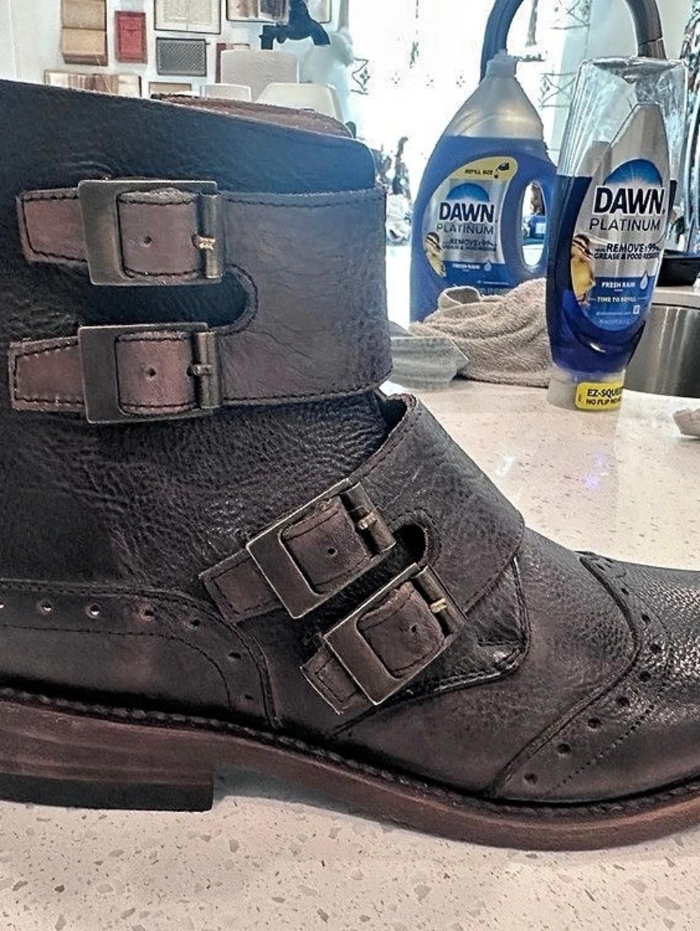 Freebird Men's Buckle Boots in Brown